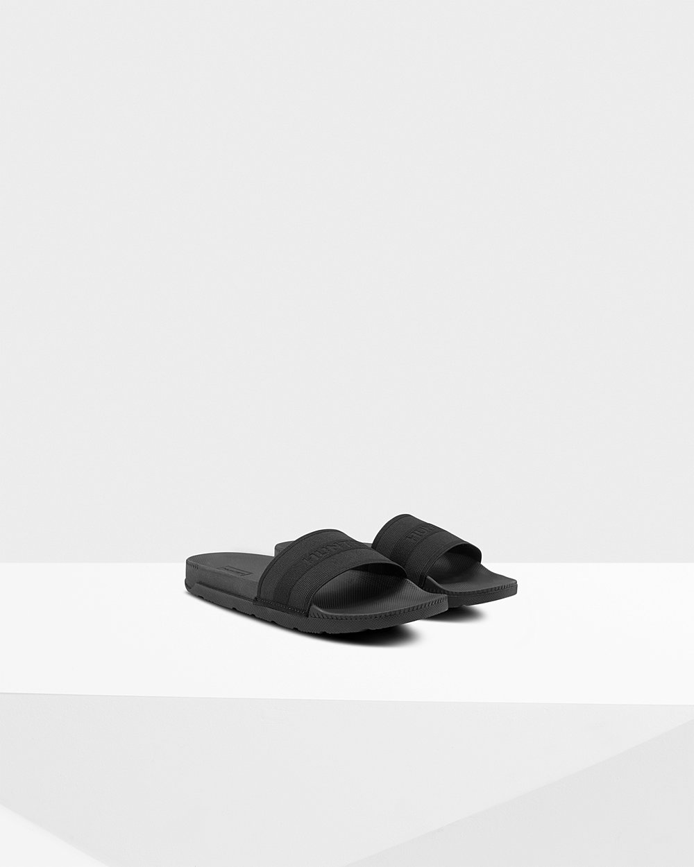 Women Hunter Original Elastic | Slides Black | NZ-13659-PBLN